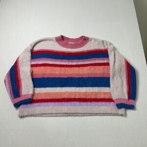 Vigoss MultiColor Soft Fuzzy Long Sleeve Cozy Sweater Womens XL
